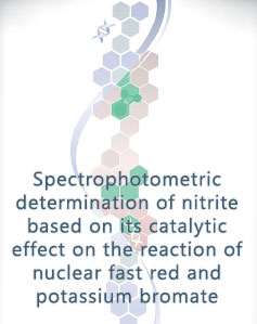 Spectrophotometric determination of nitrite based on its catalytic effect on the reaction of nuclear fast red and potassium bromate